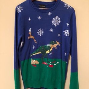 Dinosaur Christmas Sweater